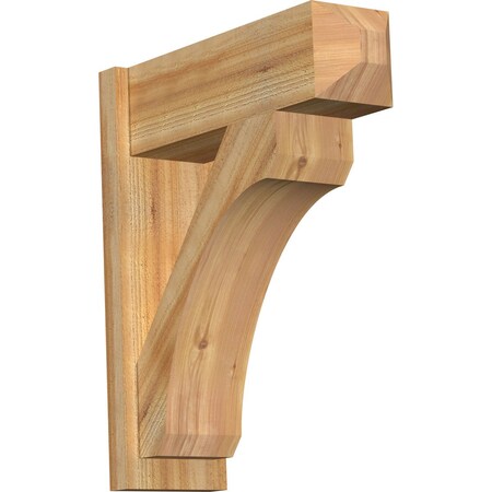 Ekena Millwork Legacy Craftsman Rough Sawn Outlooker, Western Red Cedar, 8"W x 24"D x 28"H OUT08X24X28LEC04RWR